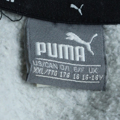 Puma Boys Grey Pullover Sweatshirt 15-16 Years Crew Neck Fleece Logo Top