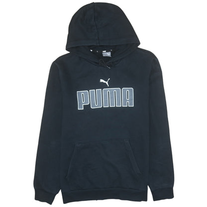 Mens UK Size M PUMA Black Pullover Hoodie