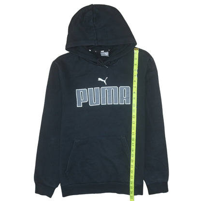Mens UK Size M PUMA Black Pullover Hoodie