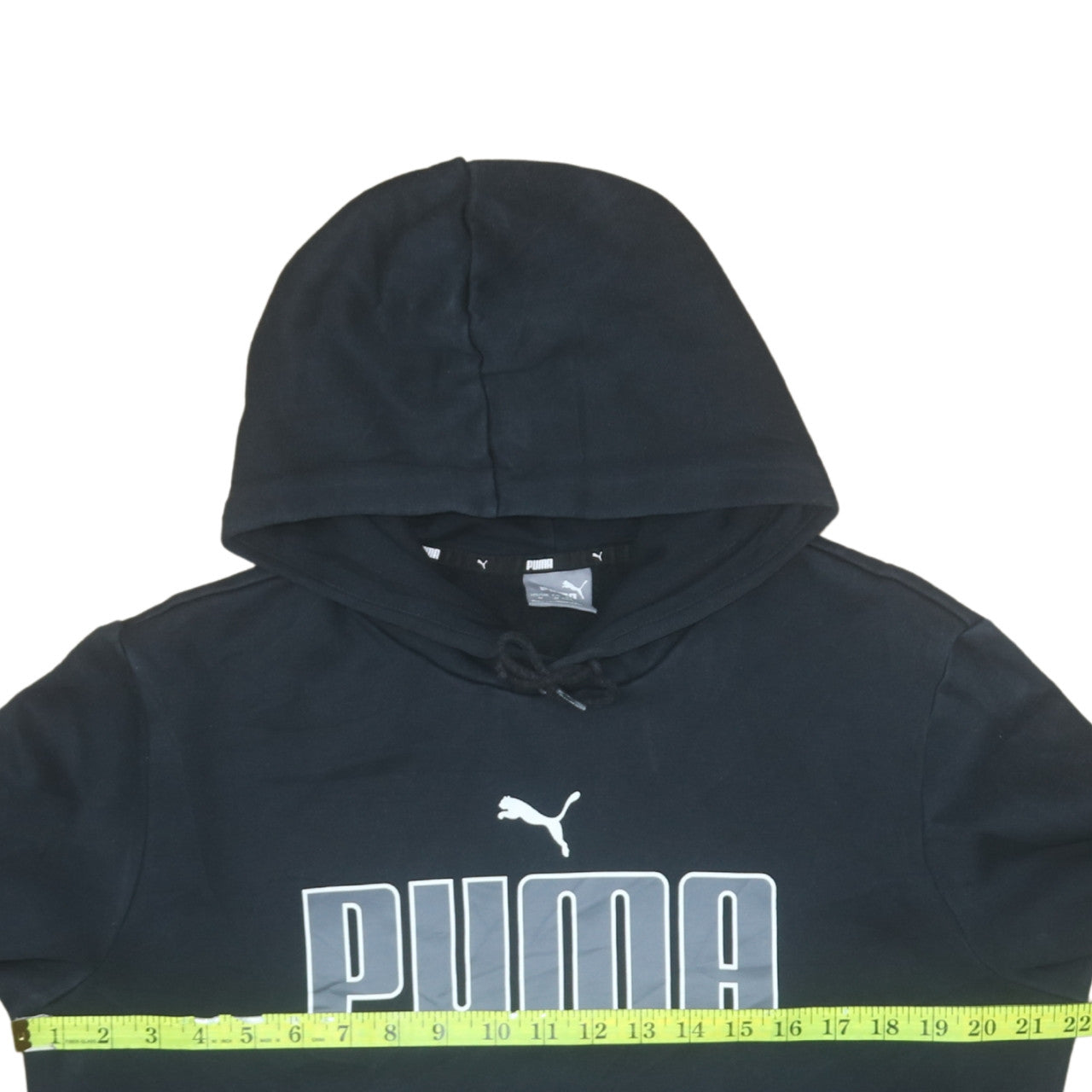Mens UK Size M PUMA Black Pullover Hoodie