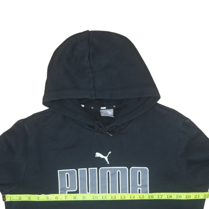 Mens UK Size M PUMA Black Pullover Hoodie
