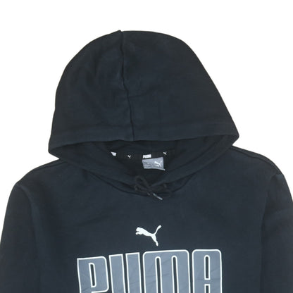 Mens UK Size M PUMA Black Pullover Hoodie