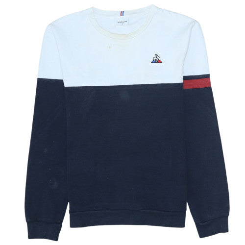 Mens UK Size M le coq sportif Blue Pullover Sweatshirt