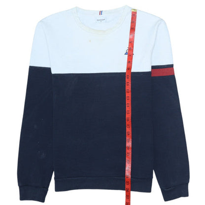 Mens UK Size M le coq sportif Blue Pullover Sweatshirt