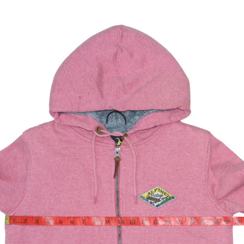 Womens UK Size M Alpine Club Switzerland Pink Full Zip Hoodie