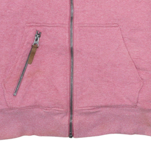 Womens UK Size M Alpine Club Switzerland Pink Full Zip Hoodie
