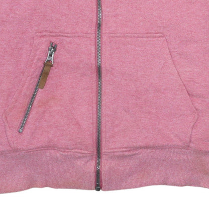 Womens UK Size M Alpine Club Switzerland Pink Full Zip Hoodie