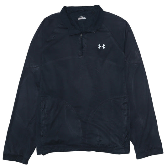 Mens UK Size L Under armour Black 1/4 Zip Sweatshirt
