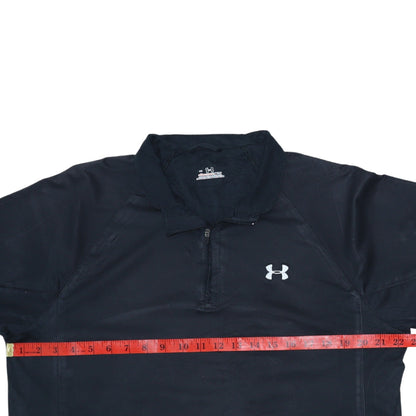 Mens UK Size L Under armour Black 1/4 Zip Sweatshirt