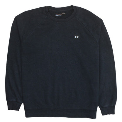 Mens UK Size L Under armour Black Pullover Sweatshirt
