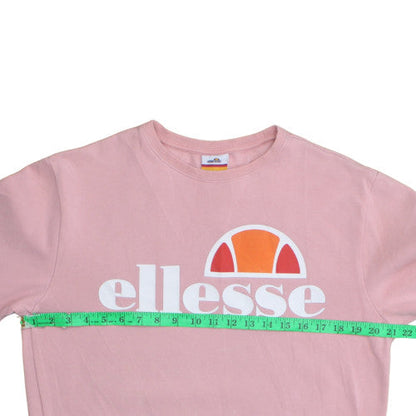 Mens UK Size M ellesse Pink Pullover Sweatshirt