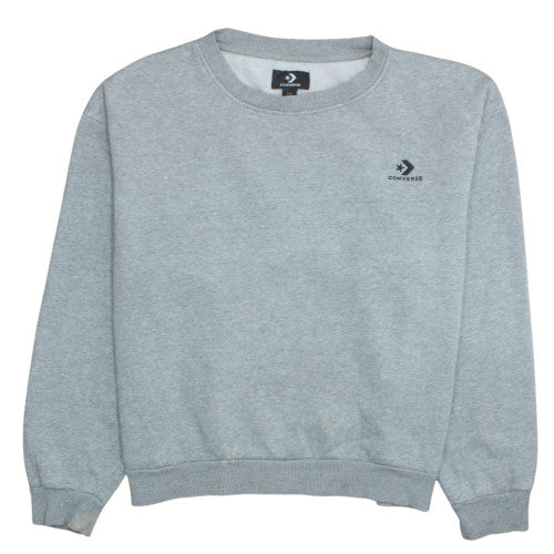 Womens UK Size XL Converse Grey Pullover Sweatshirt
