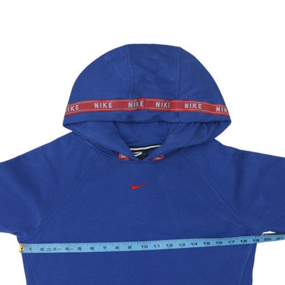 Mens UK Size XS Nike Blue Pullover Hoodie