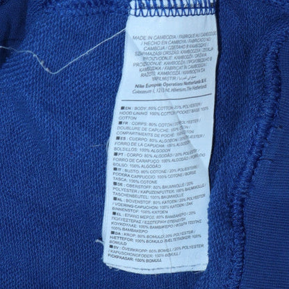 Mens UK Size XS Nike Blue Pullover Hoodie