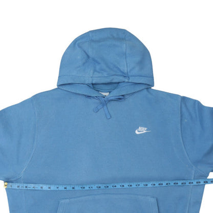 Womens UK Size L Nike Blue Pullover Hoodie
