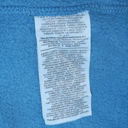 Womens UK Size L Nike Blue Pullover Hoodie