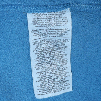 Womens UK Size L Nike Blue Pullover Hoodie