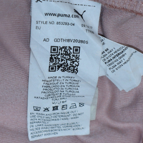 Womens UK Size 10 PUMA Pink Pullover Hoodie