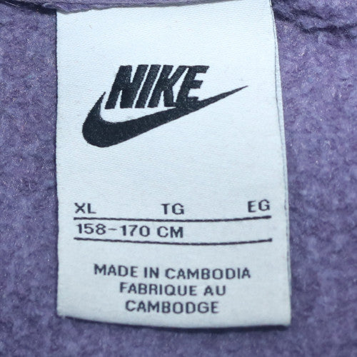 Girls UK Size XL Nike Purple Pullover Hoodie