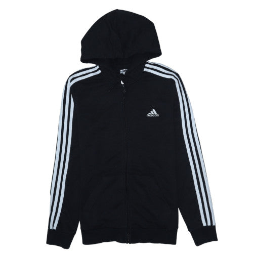 Womens UK Size M adidas Black Full Zip Hoodie