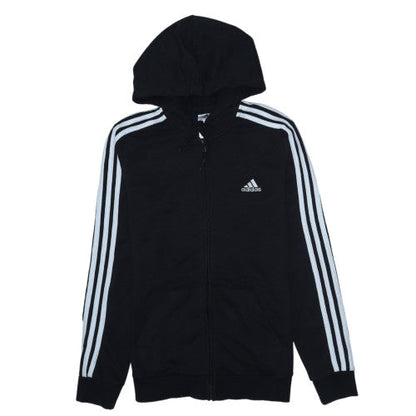 Womens UK Size M adidas Black Full Zip Hoodie