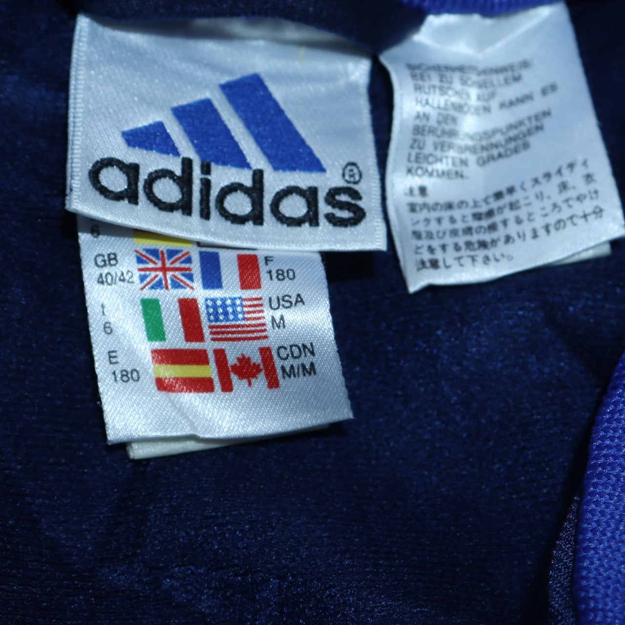 Mens UK Size M adidas Blue Running & JoggingGym & TrainingFootball Jacket