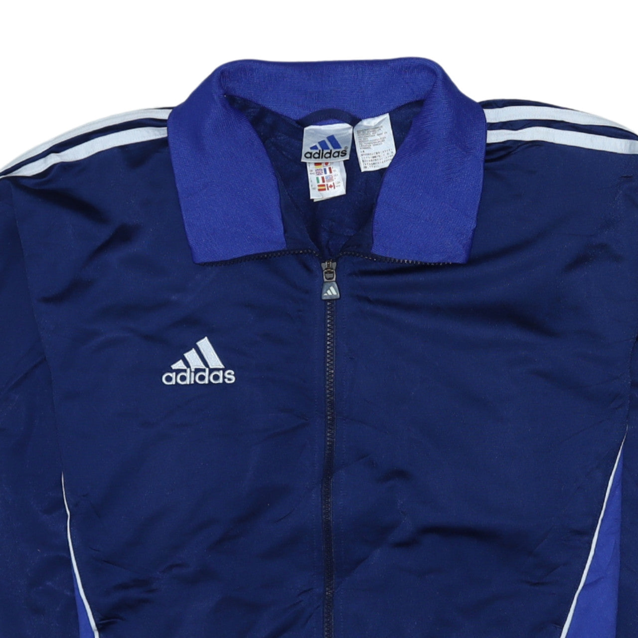 Mens UK Size M adidas Blue Running & JoggingGym & TrainingFootball Jacket