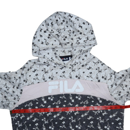 Womens UK Size L FILA Grey Pullover Hoodie