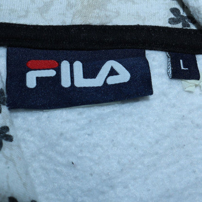 Womens UK Size L FILA Grey Pullover Hoodie