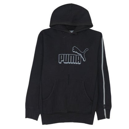 Mens UK Size L PUMA Black Pullover Hoodie