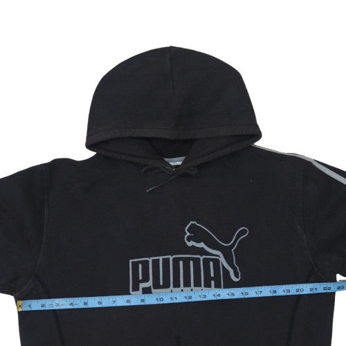 Mens UK Size L PUMA Black Pullover Hoodie