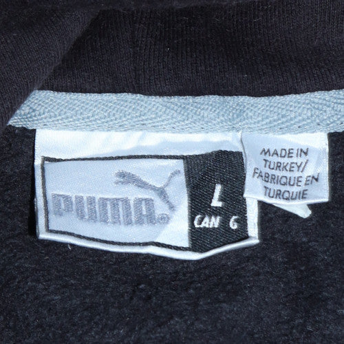 Mens UK Size L PUMA Black Pullover Hoodie