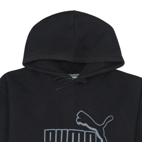 Mens UK Size L PUMA Black Pullover Hoodie
