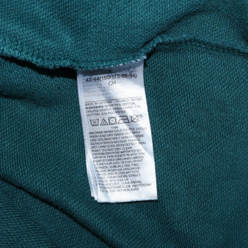 Womens UK Size S Gap Green Pullover Hoodie