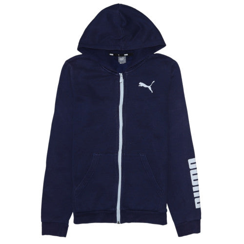 Boys UK Size 13-14 Years PUMA Blue Full Zip Hoodie