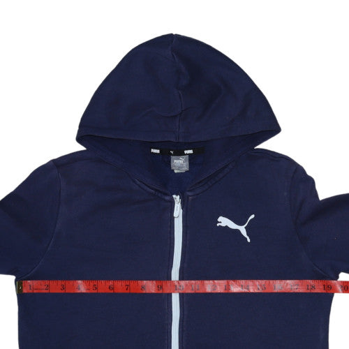 Boys UK Size 13-14 Years PUMA Blue Full Zip Hoodie