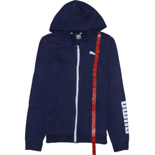 Boys UK Size 13-14 Years PUMA Blue Full Zip Hoodie