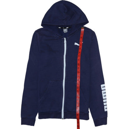 Boys UK Size 13-14 Years PUMA Blue Full Zip Hoodie