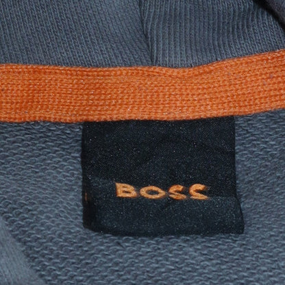 Mens UK Size L Boss Grey Pullover Hoodie