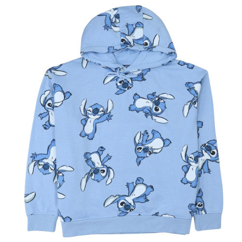 Disney Stitch Blue Pullover Hoodie L Women's Primark