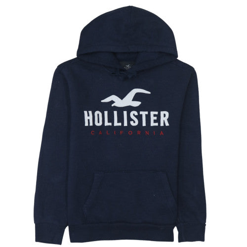 Mens UK Size XS Hollister Blue Pullover Hoodie