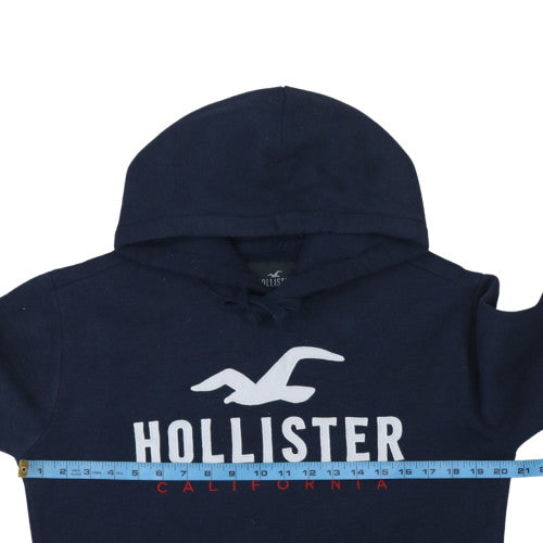 Mens UK Size XS Hollister Blue Pullover Hoodie