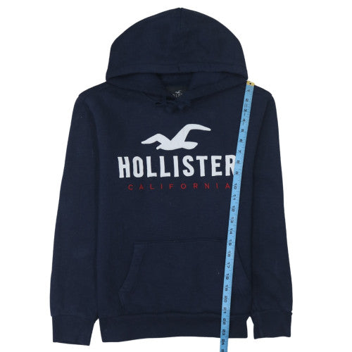Mens UK Size XS Hollister Blue Pullover Hoodie