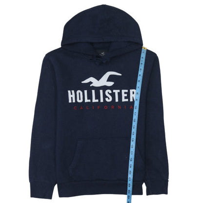 Mens UK Size XS Hollister Blue Pullover Hoodie