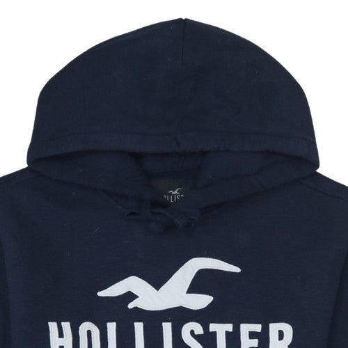 Mens UK Size XS Hollister Blue Pullover Hoodie