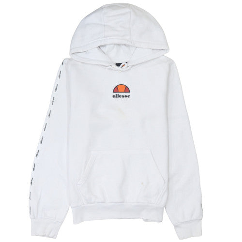 Girls UK Size 13-14 Years ellesse White Pullover Hoodie