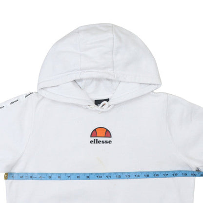 Girls UK Size 13-14 Years ellesse White Pullover Hoodie