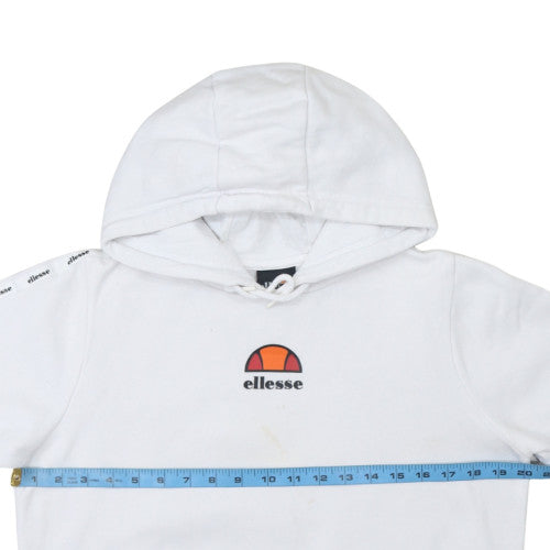 Girls UK Size 13-14 Years ellesse White Pullover Hoodie