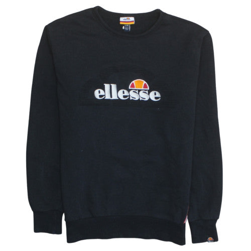 Mens UK Size XS ellesse Black Pullover Sweatshirt