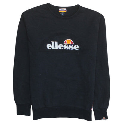Mens UK Size XS ellesse Black Pullover Sweatshirt